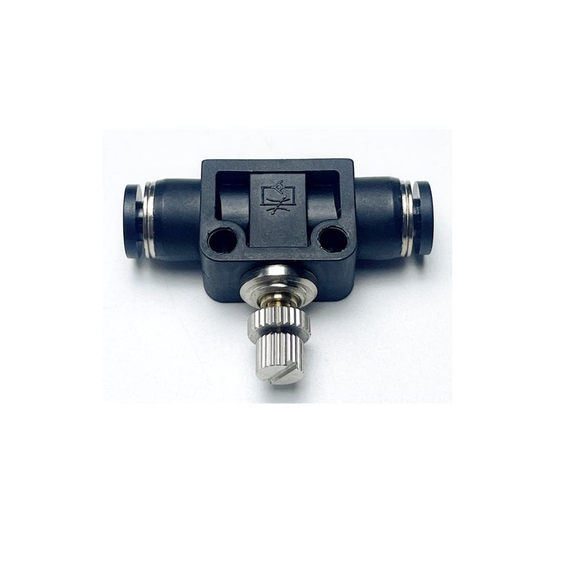 VETLEY Pneumatic SCF Series 1/8 Inch Tube OD Air Flow Control Valve,Union Pneumatic Speed Control Flow Controller SCF-1/8(Pack of 2) - Image 3